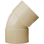Jardibric - coude 45 f / f profilt 80 sable ? raccord pvc sable pour descente gouttire ? vacuation ...
