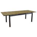 Progarden - table de jardin - rectangulaire - extensible - structure en aluminium - jusqu'a 10 p. - hivaoa ...