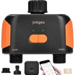 Programmateur arrosage wifi 2 voies, johgee automatique minuteur arrosage avec alexa et google home, ...