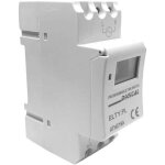 Programmateur numrique hebdomadaire pour rail din 230v thc15a
