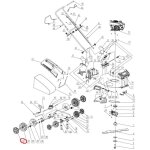 Enjoliveur de roue arri�re mod�les de tondeuses pg21sqn progreen 055673