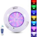 Projecteur piscine led , 35w lampe piscine extra - plats rgb dimmable multicolore changement led submersible ...