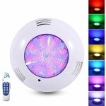 Projecteur piscine led , 35w lampe piscine extra - plats rgb dimmable multicolore changement led submersible ...