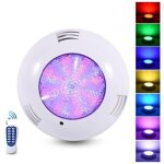 Projecteur piscine led , 35w lampe piscine extra - plats rgb dimmable multicolore changement led submersible ...