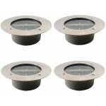 Projecteurs solaires à 3 led étanches ip65 pour pelouse de jardin, blanc froid lot de 4 Projecteurs solaires à 3 led étanches ip65 pour pelouse de jardin, blanc froid lot de 4