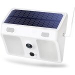 Projecteur solaire de s�curit� avec cam�ra wifi : d�tection corporelle, �clairage automatique, �tanche ...