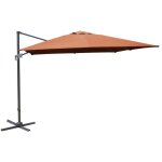 Proloisirs parasol d�port� - nh - aluminium - �300 - sienne