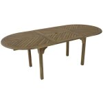 Proloisirs - table ovale extensible - durban - acacia fsc 100% - allonge papillon - 160 / 220 x 100 cm ... Proloisirs - table ovale extensible - durban - acacia fsc 100% - allonge papillon - 160 / 220 x 100 cm ...