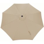 Proloisirs toile parasol mat droit 300 / 8 polyester 250gr - ecru