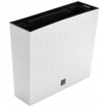 Prosperplast - pot de fleurs allong et haut rato case drc600t blanc