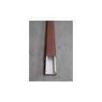 Protec - moulure 20x10mm finition bois noyer (au mtre) avec couvercle fixation adhesive