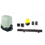 Kit - automatisme de portail coulissant - moteur 230v - systeme a cremaillere - 1500kg - roller 15 by ...