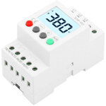 Protecteur de phase triphas� ac 380v lcd, surveillance surtension / sous - tension / s�quence / perte ...