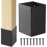 Protecteur de poteau r�glable en acier inoxydable 304 (plage 3, 3 - 6 pouces), prot�ge les bo�tes aux ...