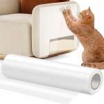 Protecteur de rayure de chat, protection canape chat anti griffe 30cm x 5m sticker transparent autocollant ...