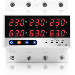 Protecteur de surtension / sous - tension triphas� professionnel � quatre fils et limiteur de courant ...