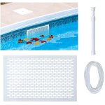 Protection anti - feuilles pour skimmer de piscine enterr�e ou hors - sol. filet de protection antirouille ...