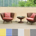 Protection anti regard pvc cordon de fixation inclus beige - cr�me 90 x 500 cm