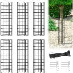 Protections pour arbres, grilles de protection contre le broutage, avec attaches de c�ble et piquets ...