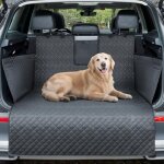 Protection coffre voiture pour chien - tapis imperm�able et antid�rapant avec rabats lat�raux et pare ...