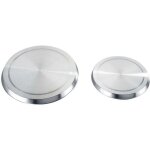 Protection cuisini�re �lectrique, couvre plaque en acier, lot de 4, acier inox, �16 et 20 cm, mat