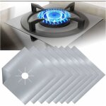 Protection de cuisinière à gaz en téflon argenté, 8 pièces, protection de cuisinière à gaz, protection ... Protection de cuisinière à gaz en téflon argenté, 8 pièces, protection de cuisinière à gaz, protection ...