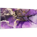 Protection de table de cuisson en verre 90x52 violet