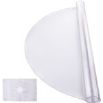 Protection de table en plastique, 106 x 106 cm, 2 mm d'paisseur, sous - main rond en pvc, impermable ...