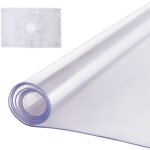Protection de table en pvc transparent, 40 x 80 pouces, epaisseur 2, 0 mm, sous - main rectangulaire, ...