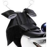 Protection tablier couvre jambe scooter avec manchon de guidon, housse protection contre le froid et ...