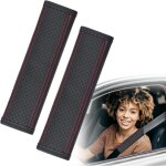 Prot�ge ceinture de s�curit� voiture, 2 pi�ces rembourrage de ceinture de s�curit�, lavable et amovible, ...