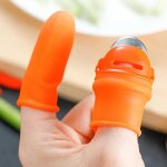 Prot�ge - doigts en silicone avec lame pour fruits, l�gumes, pouce, couteau, prot�ge - doigts, gadget ...
