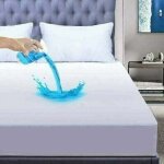 Protege matelas 140x200 cm imperm�able, bambou al�se protege, doux hypoallerg�nique alese 140x200cm, ...