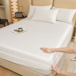 Protge - matelas 200 x 180 cm, drap - housse queen pour lit double, tissu en coton, drap - housse  ...