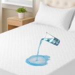 Protge - matelas impermable 140 x 200 cm, housse de matelas respirante et anti - humidit, silencieuse, ...