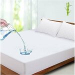Protge matelas impermable 140x190 / 200 cm, fibre de bambou, alse respirante, hypoallergnique, anti ...