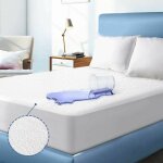Protge matelas impermable 90 x 200 cm, couvre matelas serviette ponge drap housse, alse respirante, ...