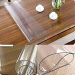 Prot�ge table pvc nappe / protecteur de table transparent sur mesure (dispo en (160x90 cm)