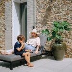 Provencelia - pot grande taille d'ext�rieur dionysos 50x65cm vert tropical, fait main en terre cuite ...