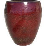 Pot grande taille d'extérieur poseidon2 28x31cm rouge brique, fait main en terre cuite émaillée, résistant ... Pot grande taille d'extérieur poseidon2 28x31cm rouge brique, fait main en terre cuite émaillée, résistant ...