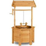 Puit de d�coration - nature - bois - seau inclus - manivelle fonctionnelle - style r�tro