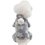 Pull � capuche pour chien � quatre pattes, pull d'int�rieur pour animaux de compagnie, v�tements chauds ...