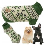 Pull pour chiens et chats pour l'hiver, v�tements chauds, col roul�, pull norv�gien, bandes �lastiques, ...
