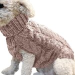 Pull  col montant pour chien, manteau crochet pais et chaud pour l'hiver, adapt aux chiens de petite, ...