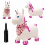 Pull enfant avec une ampoule, motif licorne blanche avec une corne brillante et un bandana