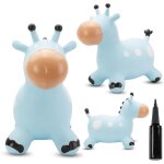 Pull girafe bleue avec pompe pour enfants