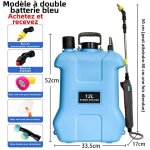 Pulv�risateur �lectrique - 13l pulverisateur a dos, pulverisateur lance telescopique, 5 t�tes de pulv�risation ...