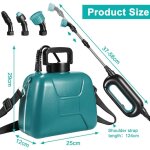 Pulverisateur electrique � batterie 5l, 7. 4v / 2000 mah pulverisateur t�lescopique de jardin avec 3 ...