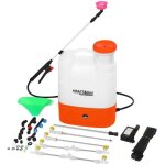 Pulvrisateur electrique sur batterie 16l + 4 buses