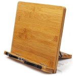 Pupitre de lecture en bois, r�glable et pliable, / support � livres / support � livres de cuisine / �tag�re ...